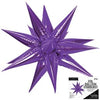 Starburst Foil Mylar Balloon | Purple