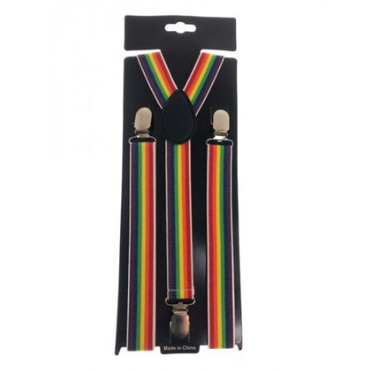 Rainbow Stripes Suspenders