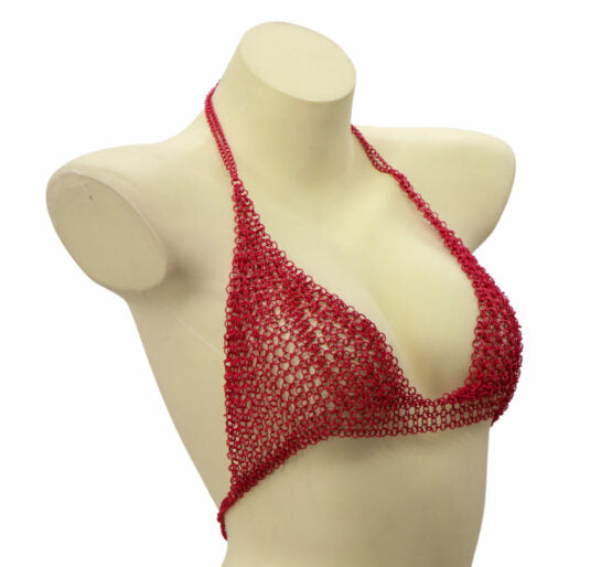 Red Chainmail Top