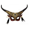 Horned Devil Half-Face Mask | Red