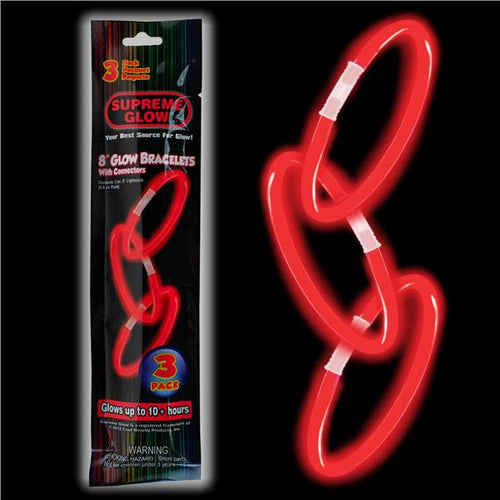 Supreme Glow 8in Glow Bracelets 3ct