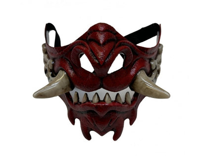 Light Up Japanese Oni Mask | Red