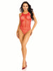 Industrial Net Tank Bodysuit | Red