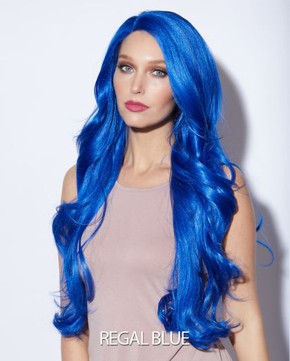 blue lace front wig