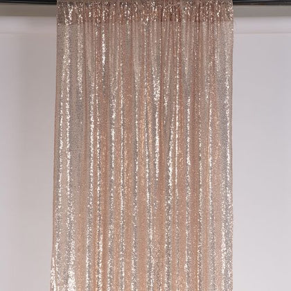 Sequin Backdrop Curtain Black 5'wx10'h