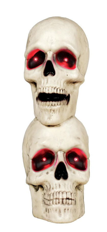 Double Stack Skeleton with Light Up Eyes