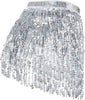 silver fringe skirt