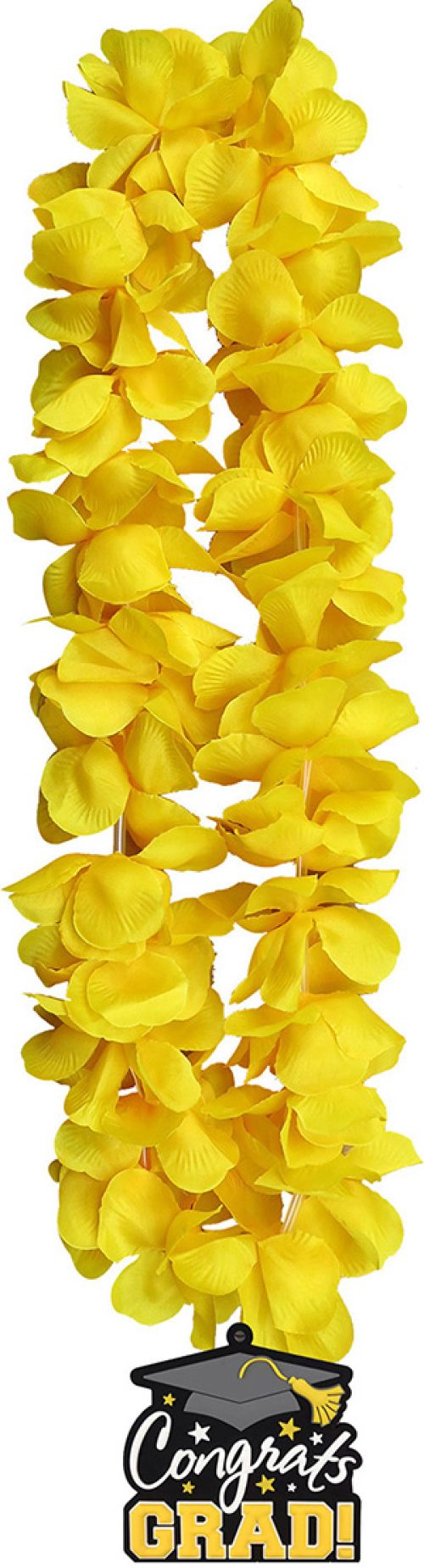 Grad Lei with Pendant | Yellow