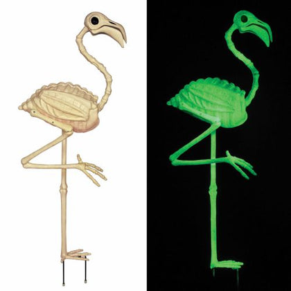 34in Yard Flamingo Skeleton | Halloween