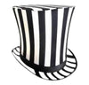 Adult Black And White Striped Huge Top Hat