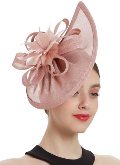 Blush Pink Floral Fascinator