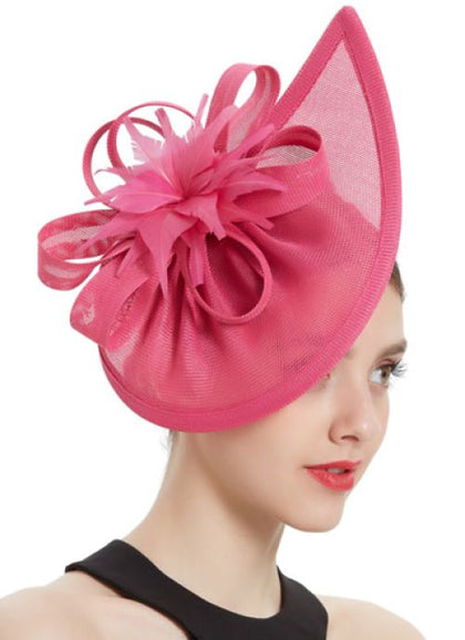 Hot Pink Floral Fascinator