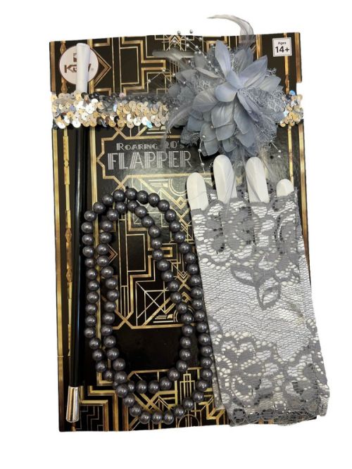 Roaring 20's Accessory Kit Silver