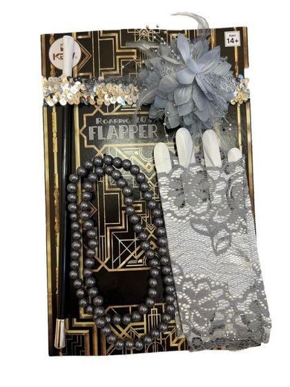 Roaring 20's Accessory Kit Silver