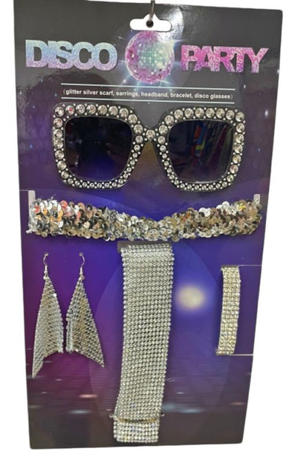 Disco Party Accessory Kit Sliver
