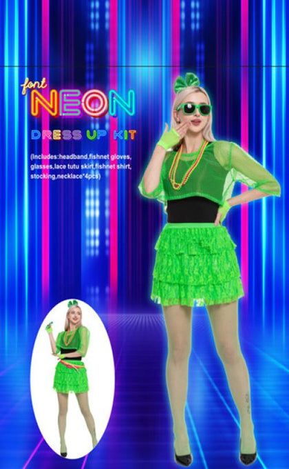 80s Green Neon Accessory Kit
