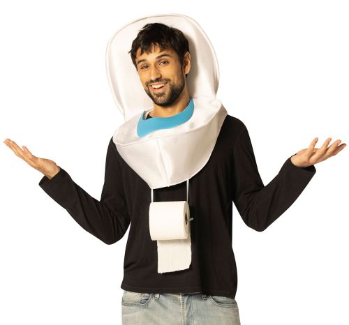 Toilet with TP Holder Headpiece (Clearance)