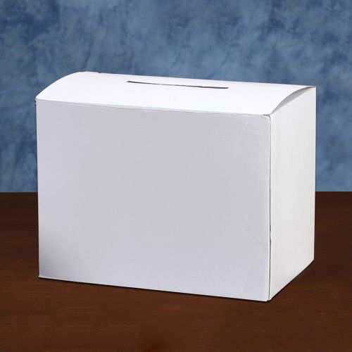 Card Box White Rect 16"x10"x12"