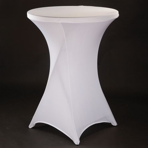 White Cocktail 31"Dx 43"H Spandex Cover