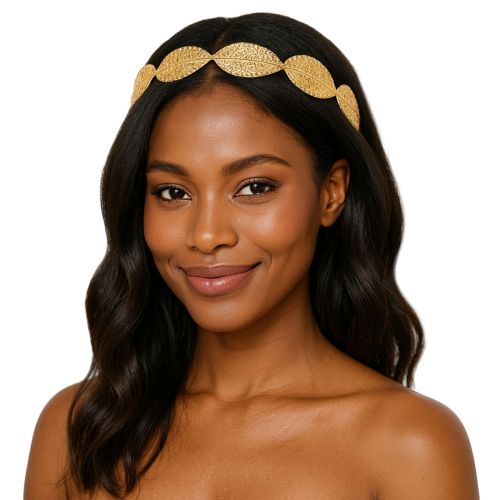 Textured Gold Leaf Headband