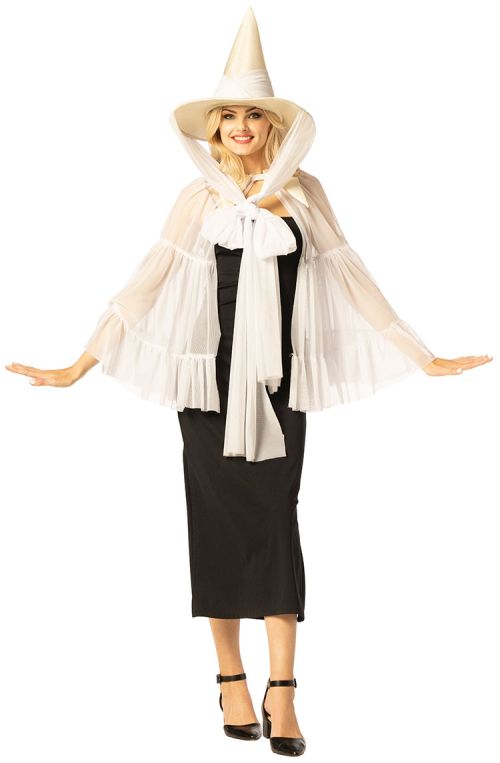 Witch Hat & Cape | White