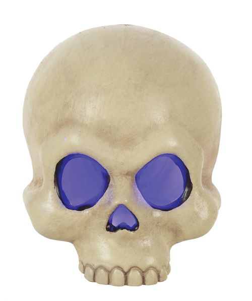 Color Changing Light Up Half Skull 4"