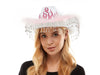 Rhinestone Flame Cowboy Hat | White