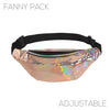 HOLOGRAPHIC ROSE GOLD FANNY PACK