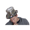 Hat Top Black & Silver Sequin Hat