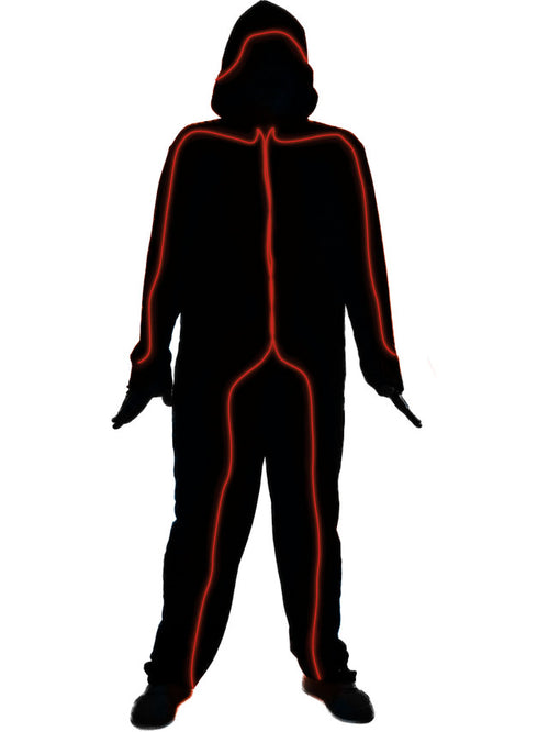Red  Glow Stick Man Costume | Adult