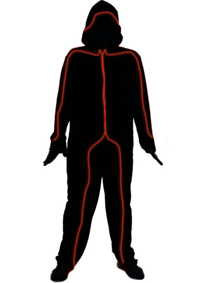 Red  Glow Stick Man Costume | Adult