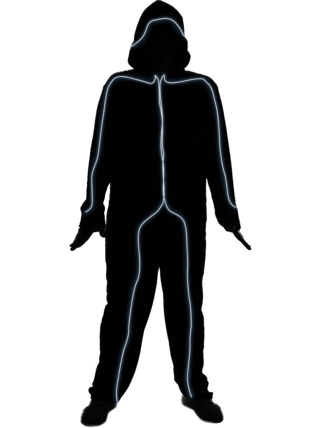White Glow Stick Man Costume | Adult