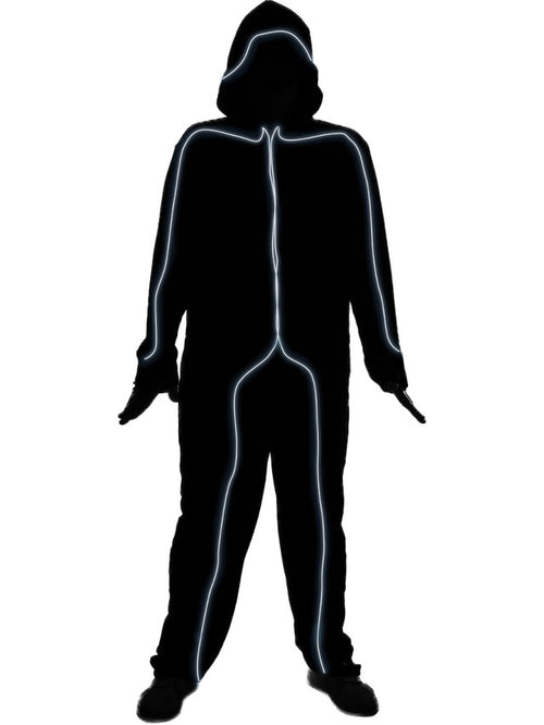 White Glow Stick Man Costume | Adult