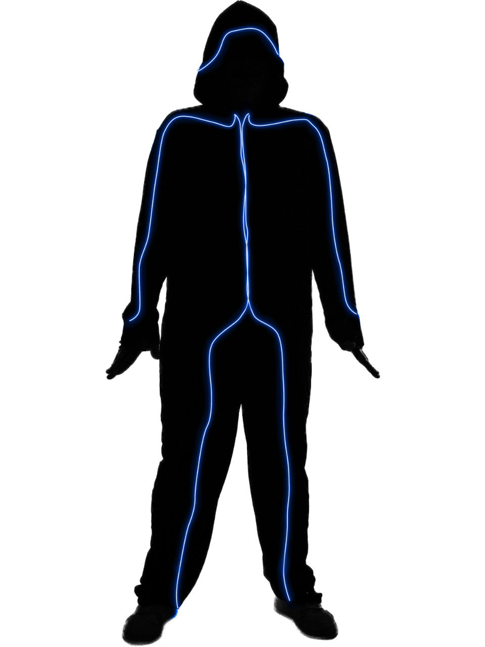 Blue Glow Stick Man Costume | Adult