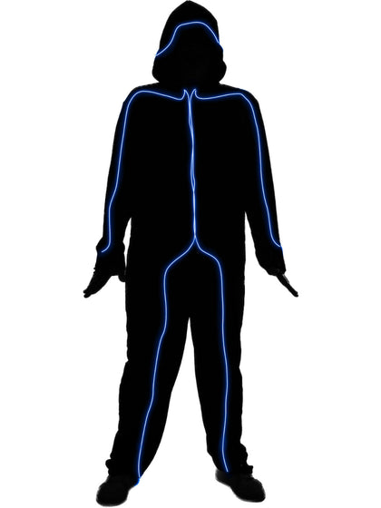 Blue Glow Stick Man Costume | Adult