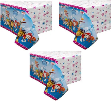 Paw Patrol Girl Rectangular Plastic Table Cover  54" x 84"