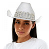 White/Silver Bride Cowboy Hat | Bachelorette