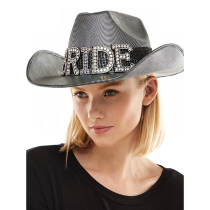 Silver Bride Cowboy Hat | Bachelorette