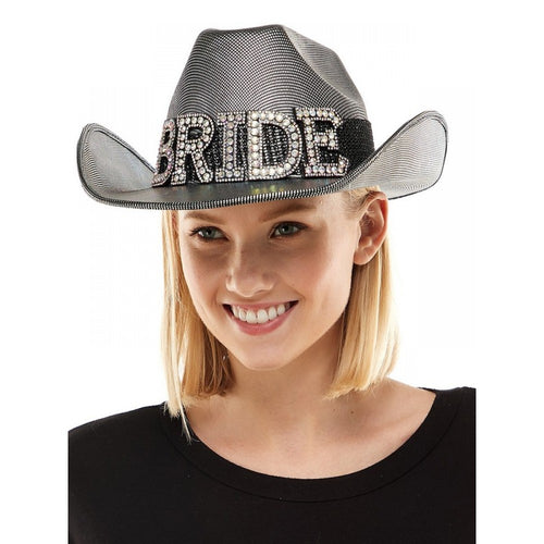 Silver Bride Cowboy Hat | Bachelorette