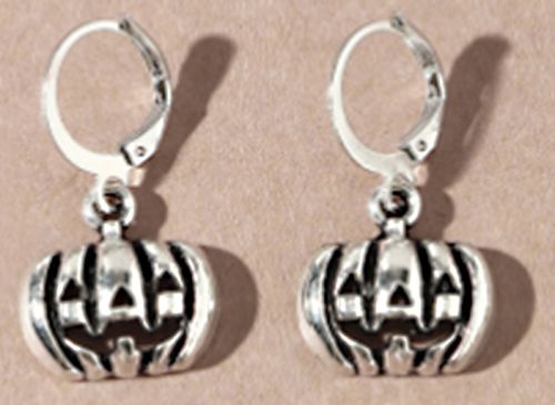Silver Pumpkin Earring