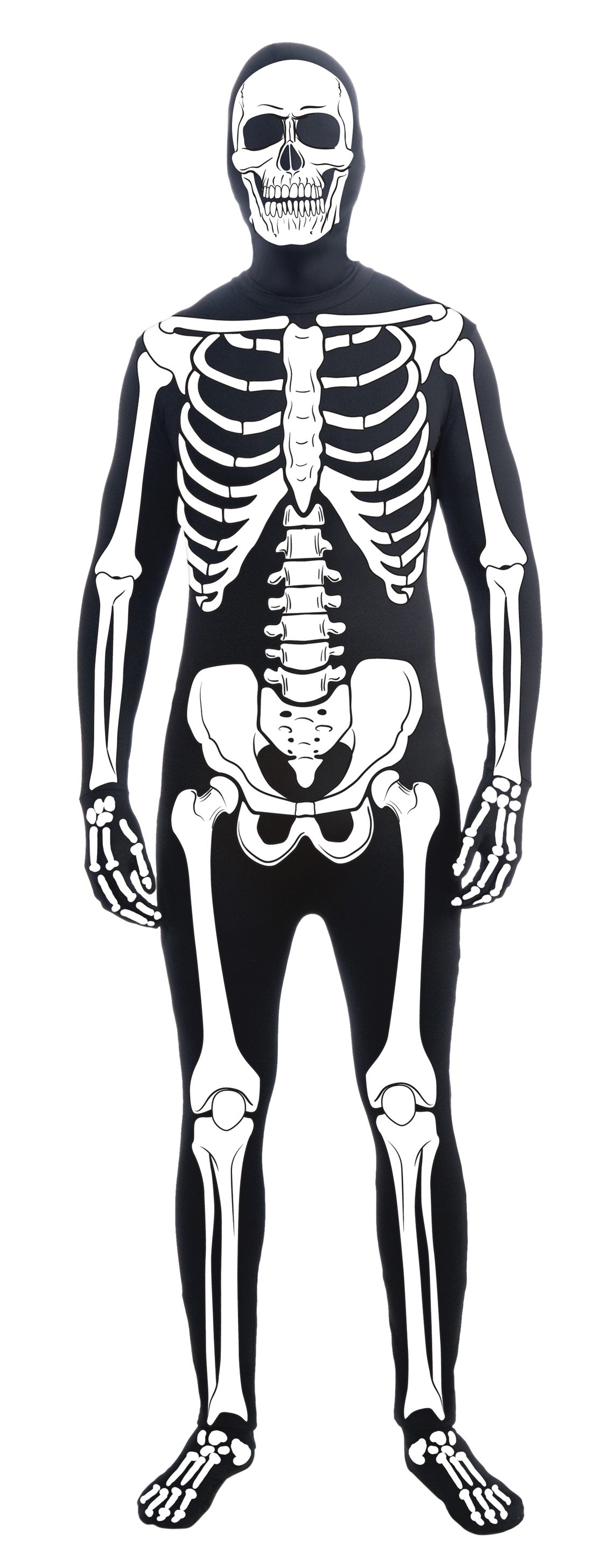 Rubie's Child Skeleton Gloves Costume – Black/White, Size Medium