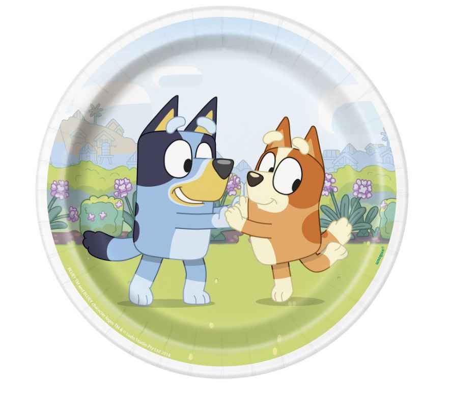 Bluey Round 7" Dessert Plates  8ct