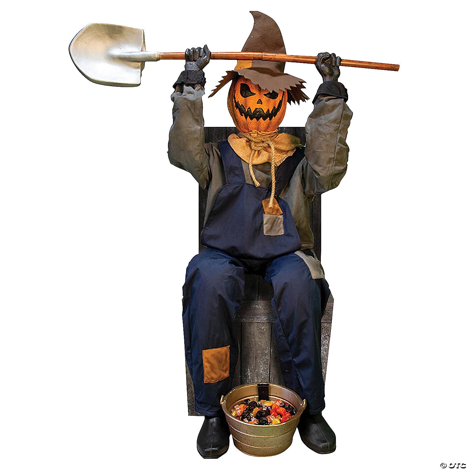 Smiling Jack Greeter with Chair Halloween Decoration