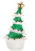 Springy White Christmas Tree Plush Hat