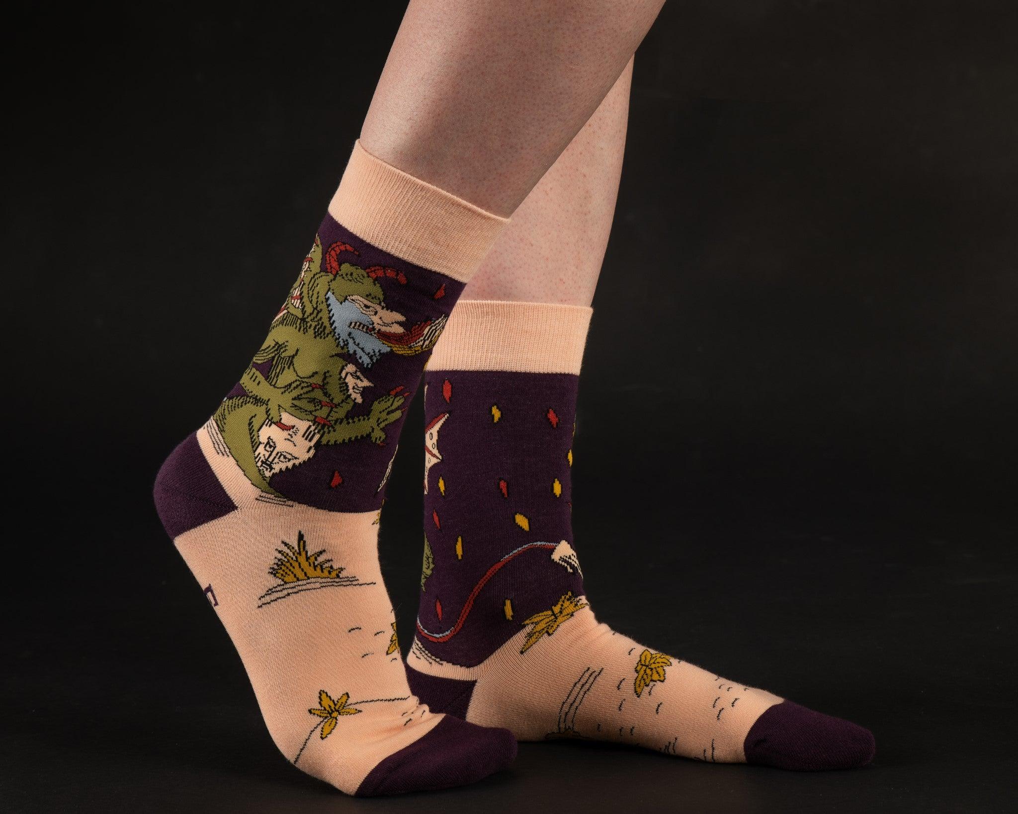 The Devil Vieville Tarot Sock FootClothes x Artisan Tarot