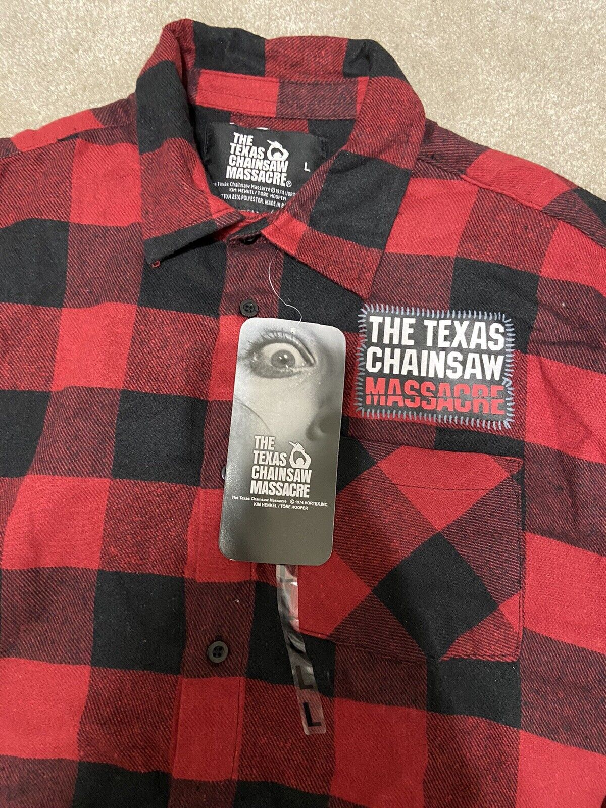 Texas Chainsaw Flannel Shirt | Leatherface