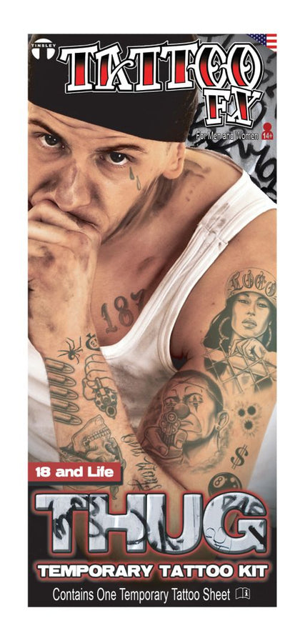 Prison Thug | Temporary Tattoos