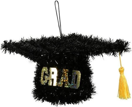 Large Tinsel Grad Cap Decoration