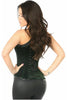 Top Drawer Steel Boned Green Velvet Underbust Corset w/Buckling