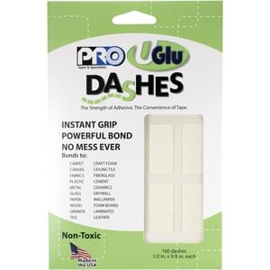 160ct DASHES PRO TAPE UGLU ADHESIVE SHEETS